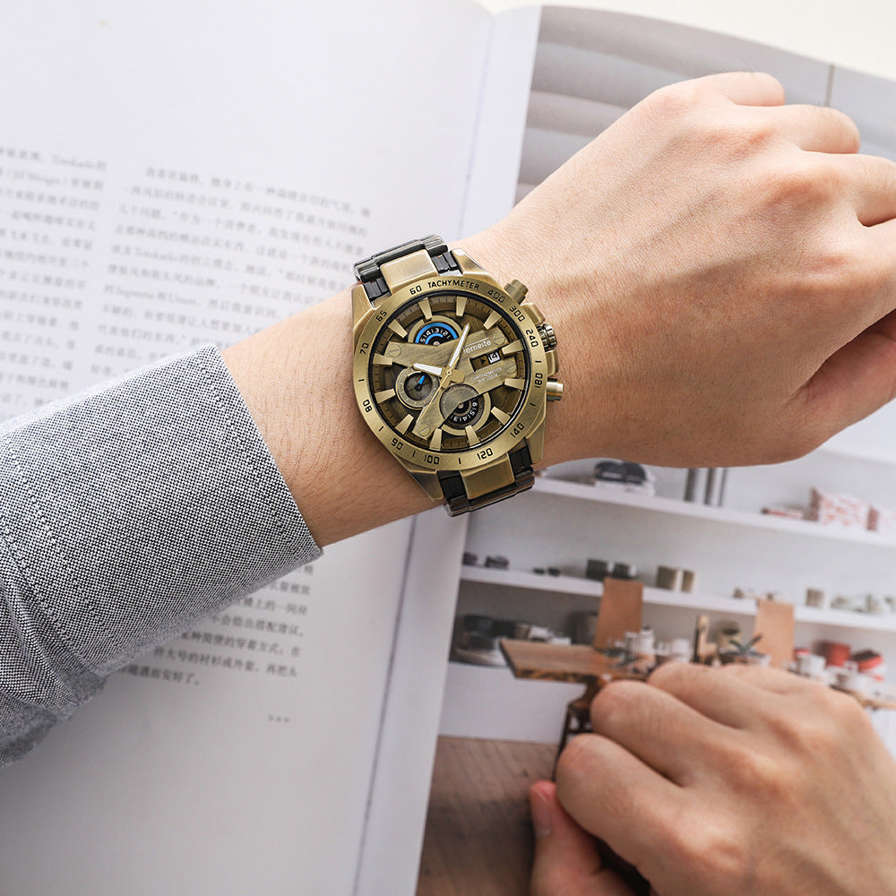 Copper Quartz Men  Watch