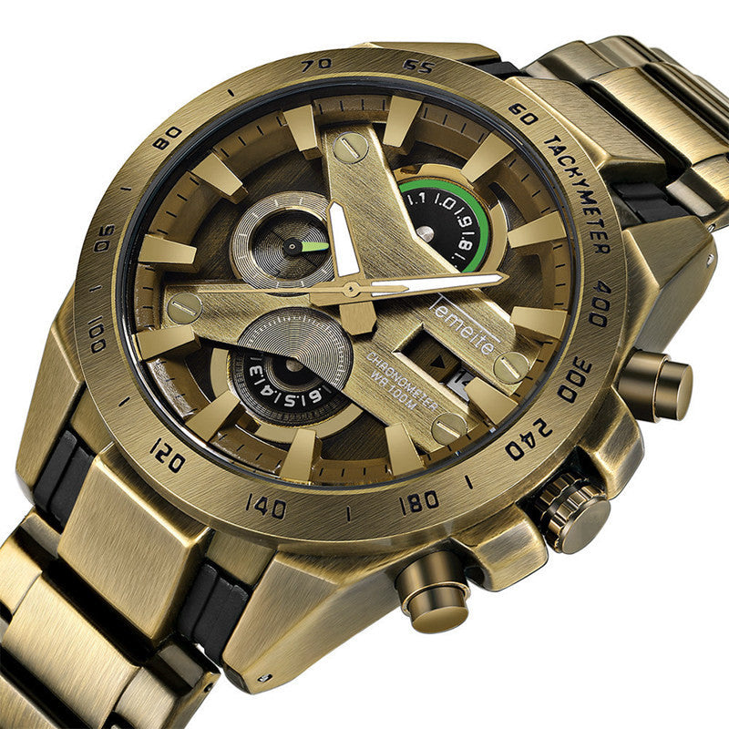 Copper Quartz Men  Watch